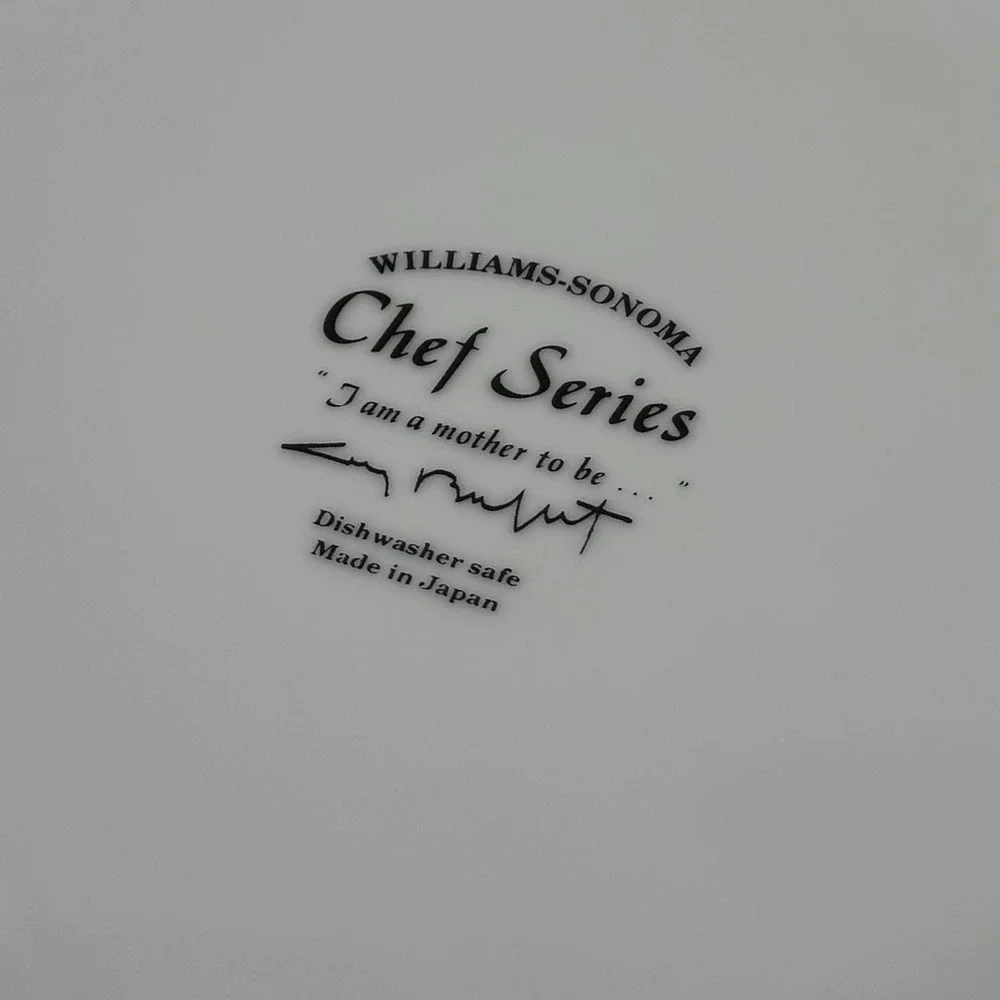 Williams Sonoma Chef Series Dinner Plates Set of 4 Japan Bistro Chef Porcelain‎